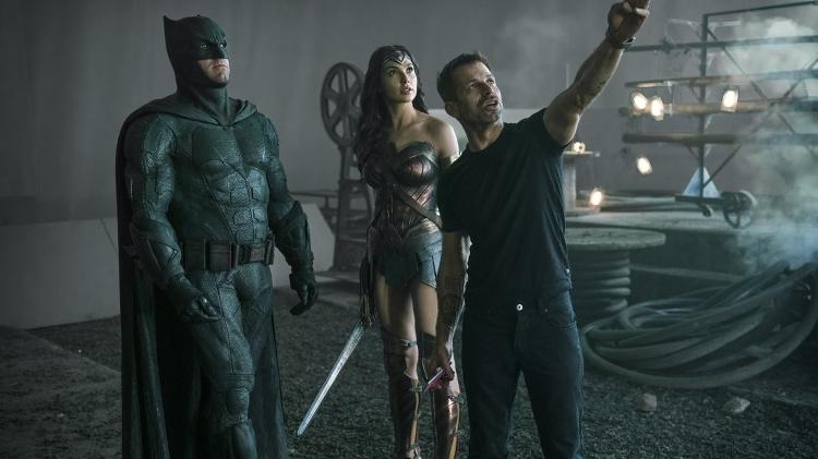 Zack Snyder dirige Ben Affleck e Gal Gadot em 'Liga da Justiça' - Warner