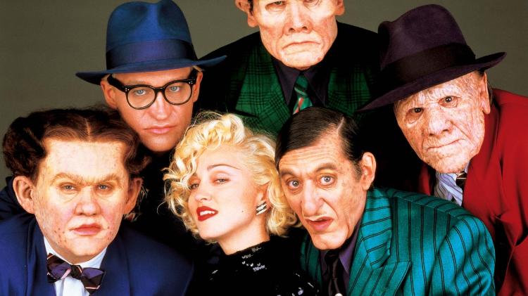 Madonna, Al Pacino e os vilões grotescos do filme 'Dick Tracy' - Disney