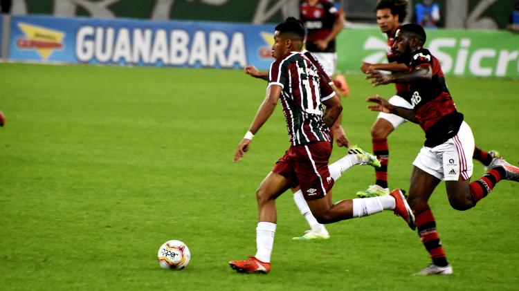 Marcos Paulo, do Fluminense, e Gerson, do Flamengo, em decisão carioca - MAILSON SANTANA / FLUMINENSE FC - MAILSON SANTANA / FLUMINENSE FC