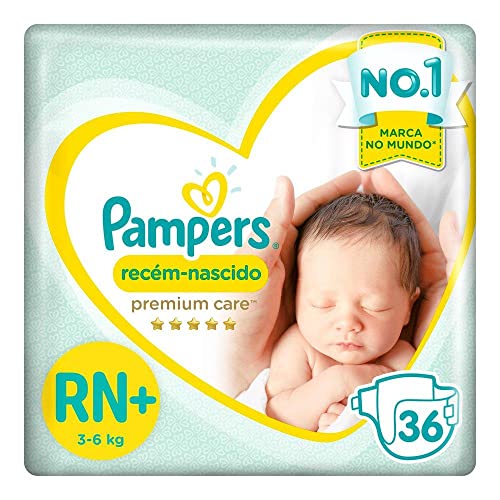 Pampers Fraldas Premium Care Recém Nascido Rn+ 36 Unidades